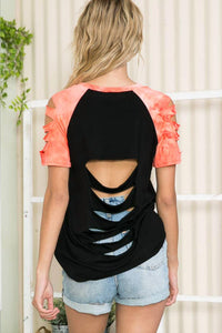 Magic Fit - Cutout Top With Tie-dye