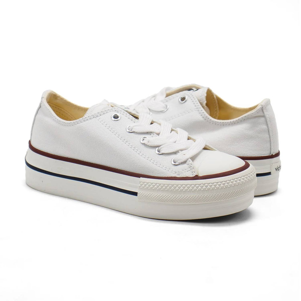 Victoria - Girls' Tribu Canvas Platform Trainers Shoes