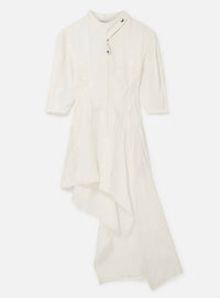 Stella McCartney Corset Asymmetric Dress in white - women's dress - detail view