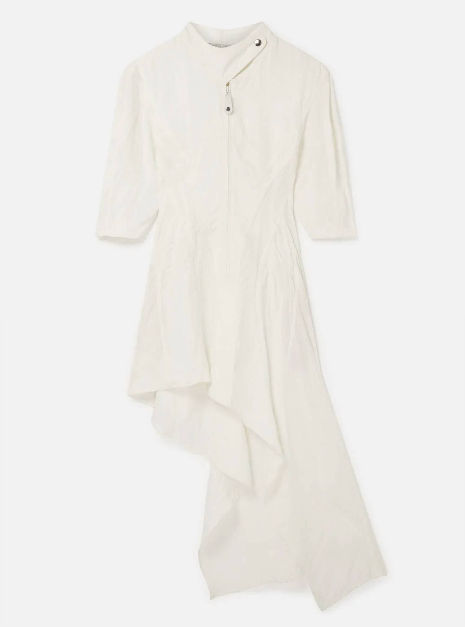 Stella McCartney Corset Asymmetric Dress in white - women's dress - detail view
