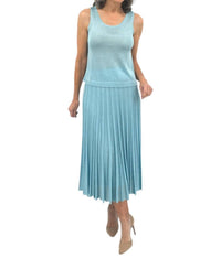 Maison Lurex Women's Gala Lurex Tank Top in aqua - women's tank top - view 5