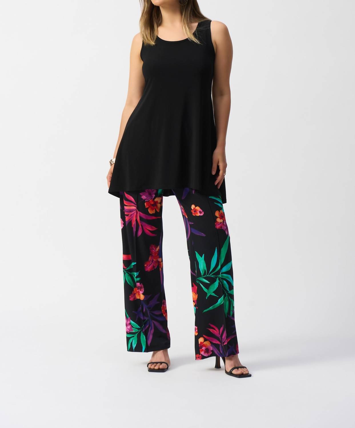 Joseph Ribkoff - Silky Knit Sleeveless Flared Tunic Top