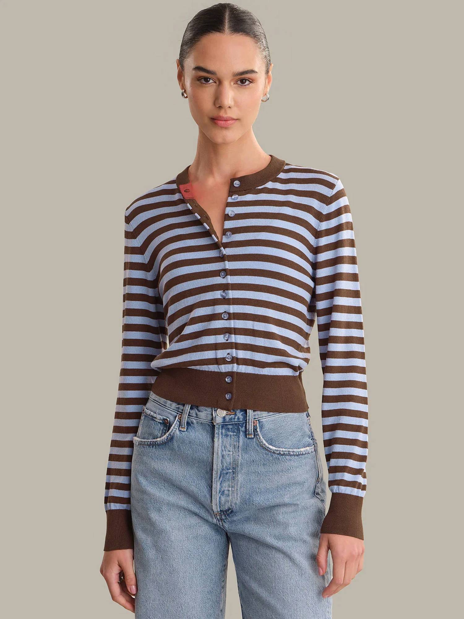 525 America - Striped Cardigan