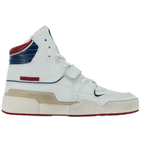 ISABEL MARANT Men's Trash Sneakers in white blue red - men's sneaker - view 4