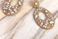 DEEPA GURNANI Women's Lainey Earrings in gold - women's jewelry - detail view