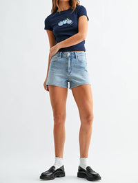 Just Black Denim - Classic Hem Shorts