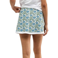 SMITH & QUINN Birdie Skort in sea salt floral - women's shorts - detail view