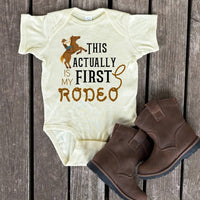 Sage & Soil - Infant This Actually Is My First Rodeo Bodysuit