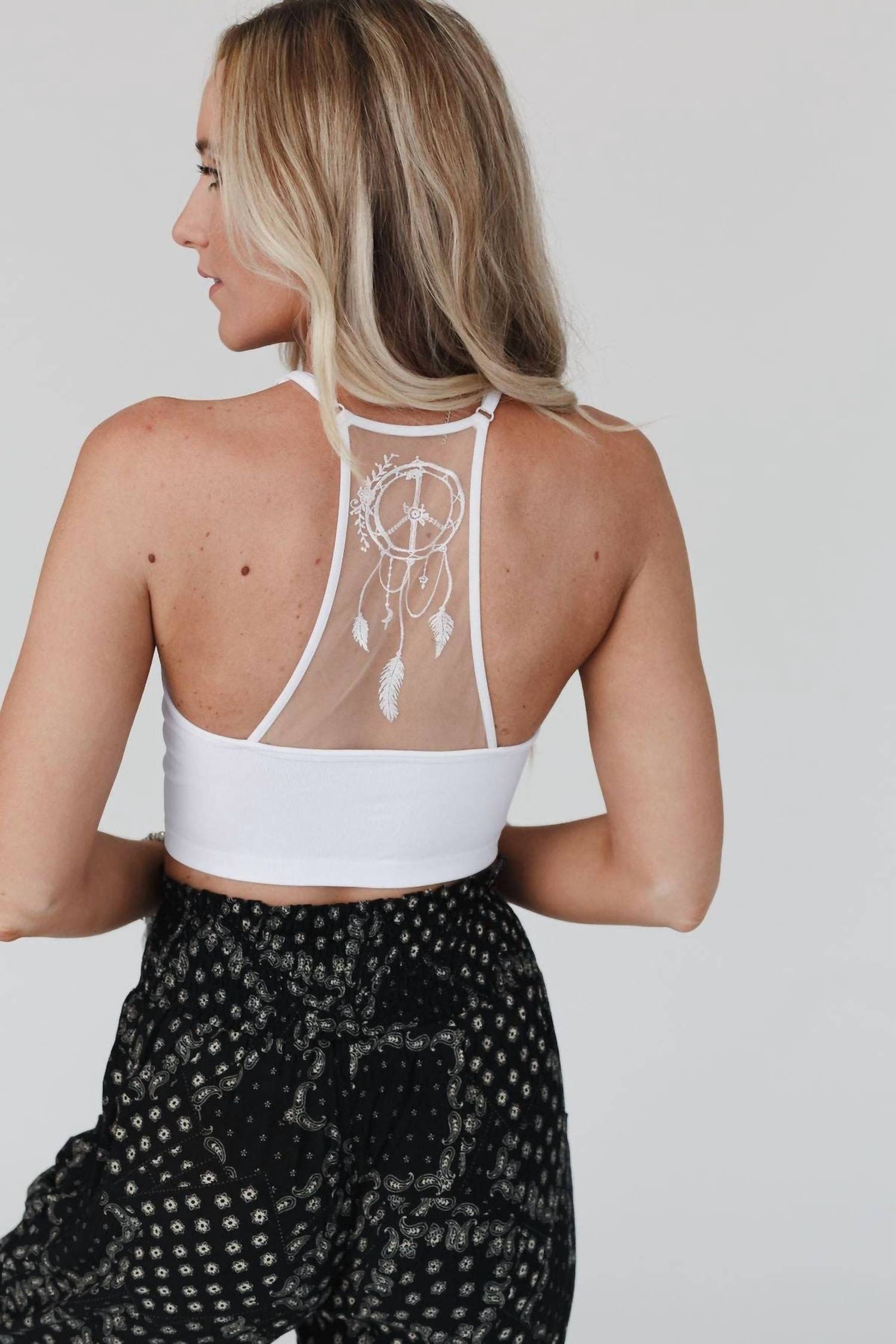 Three Bird Nest - Peace Dreamcatcher Tattoo Bralette