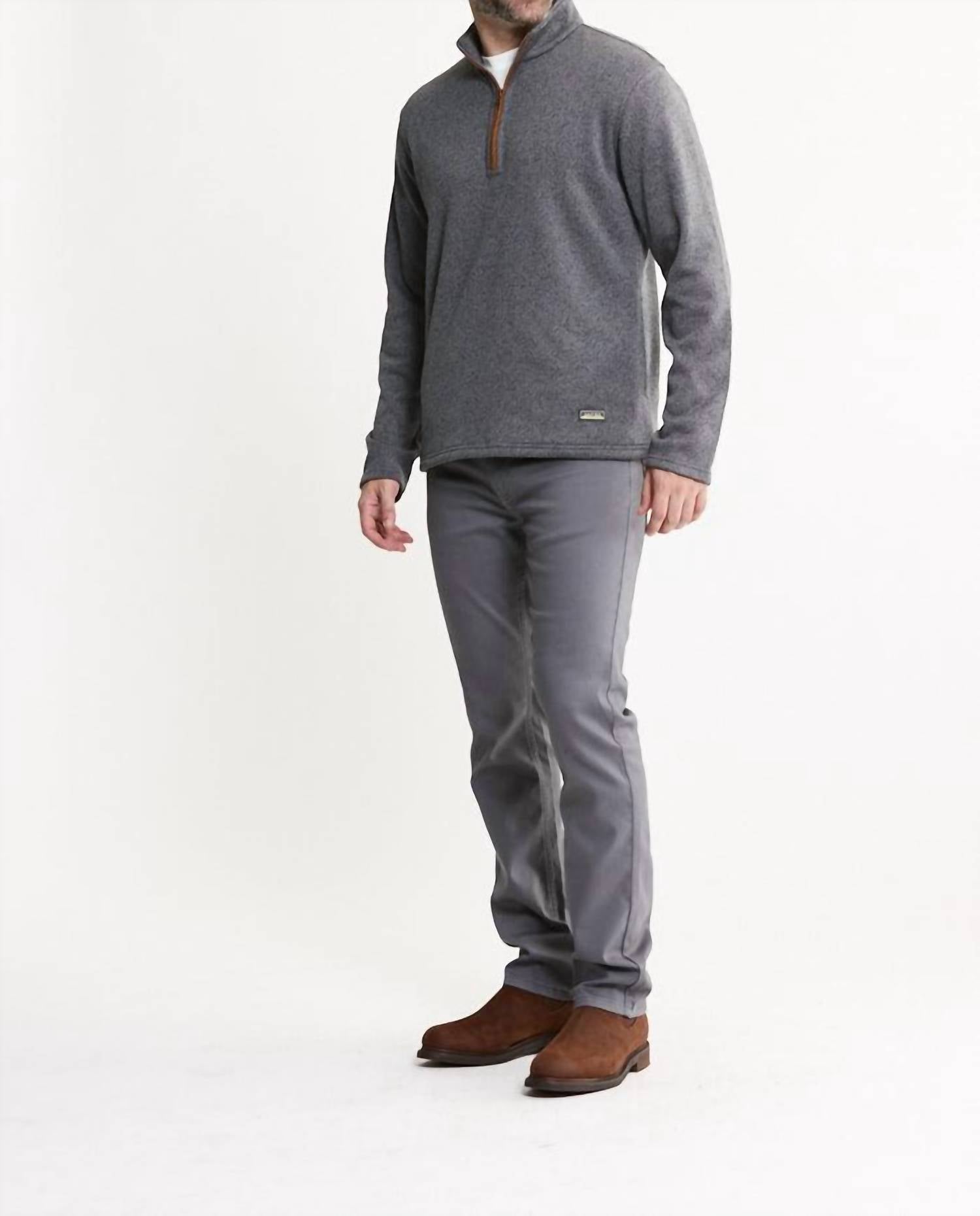 Jachs New York - Stretch Fleece Quarter Zip Pullover Sweater