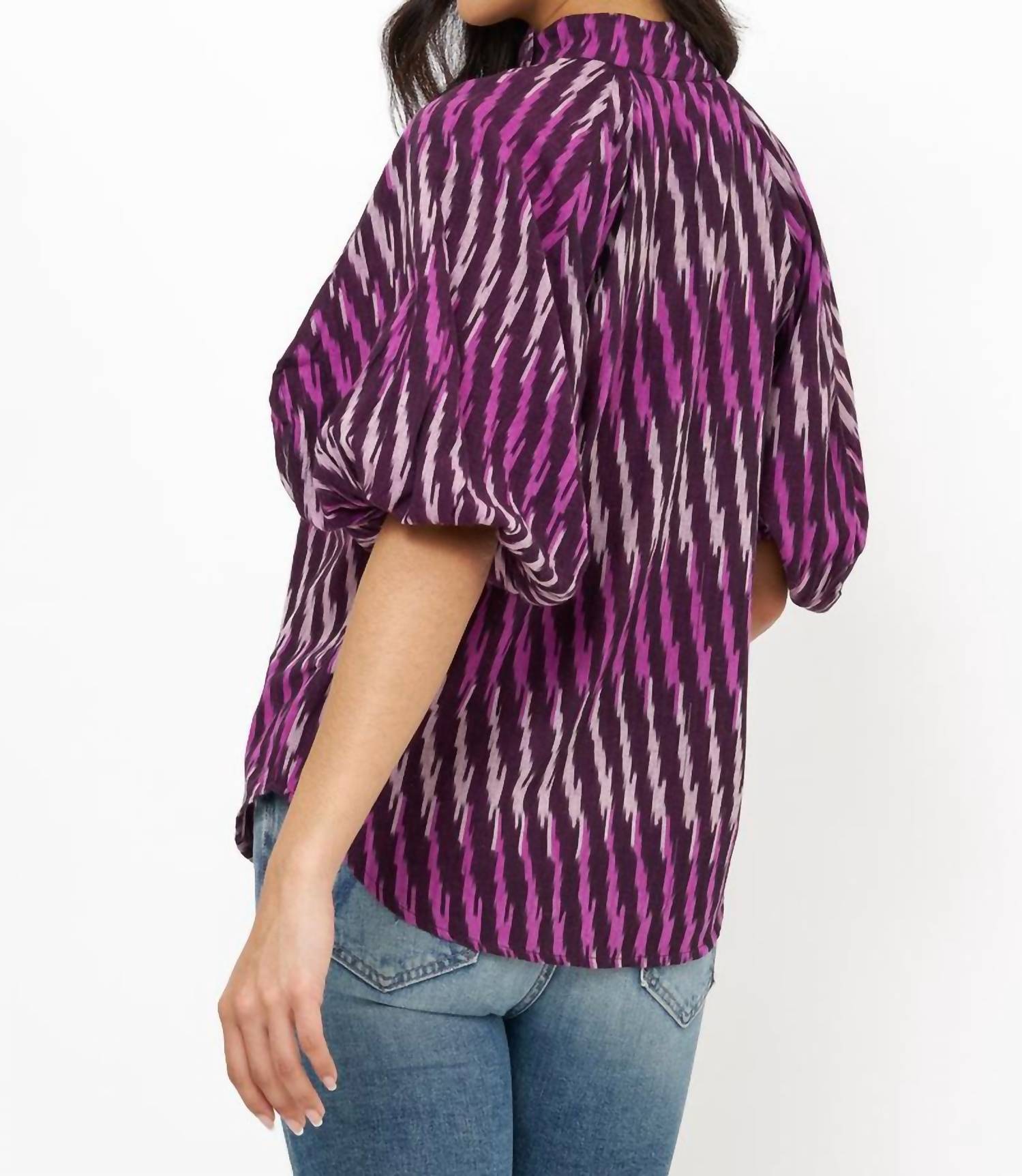 Oliphant - Button Neck Blouse