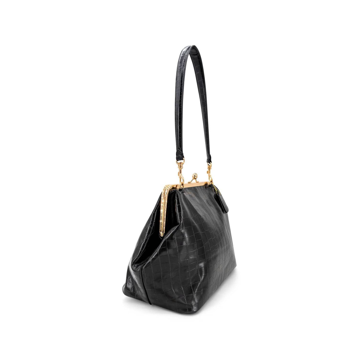 Like Dreams - Women's Miette Faux Croc Top Handle Clutch