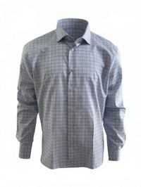 Calder Carmel - Men's Plaid Cotton Twill Sport Shirt