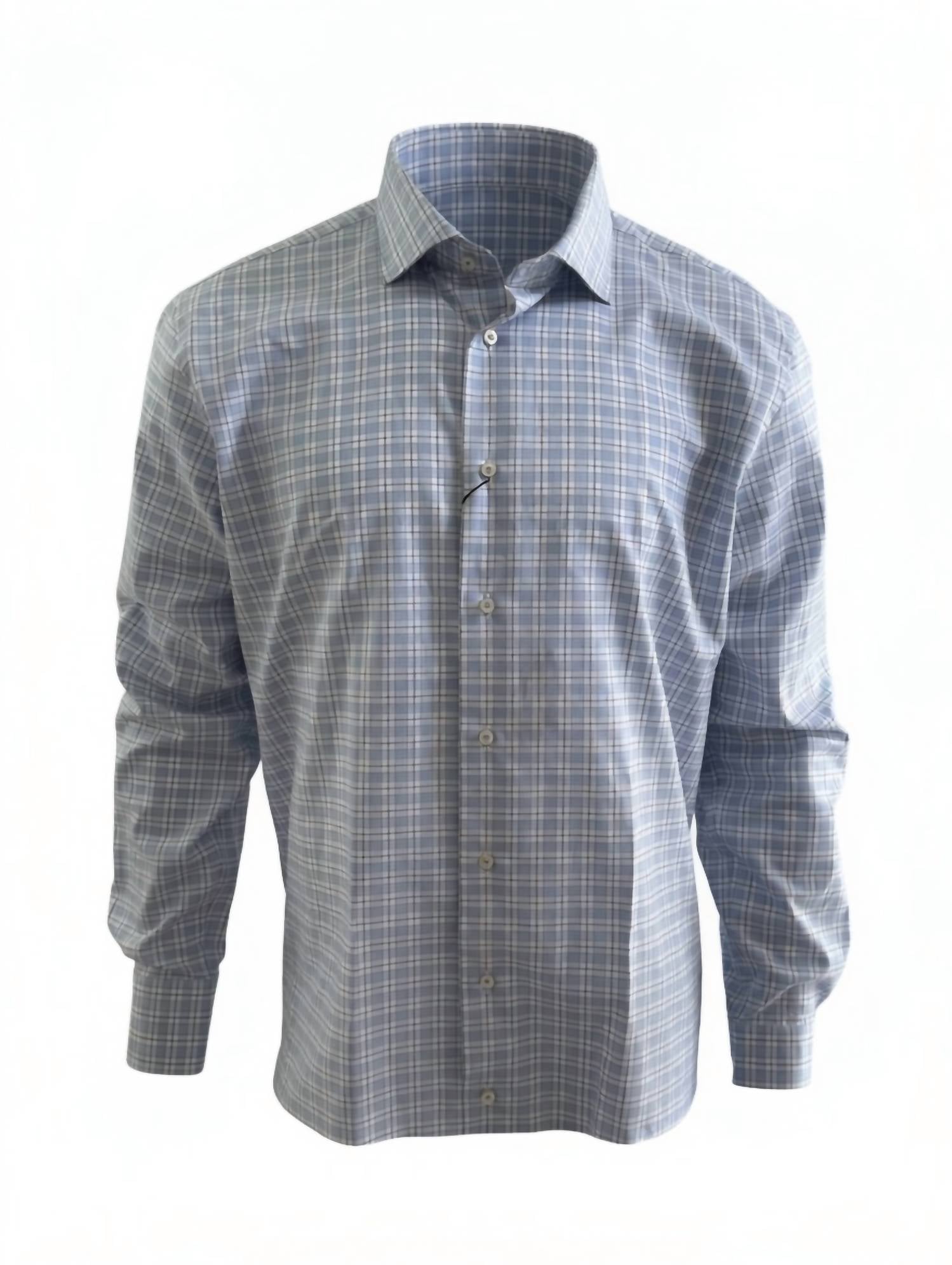 Calder Carmel - Men's Plaid Cotton Twill Sport Shirt