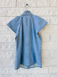 Zimmermann - Women's Crush Flutter Sleeve Shirt