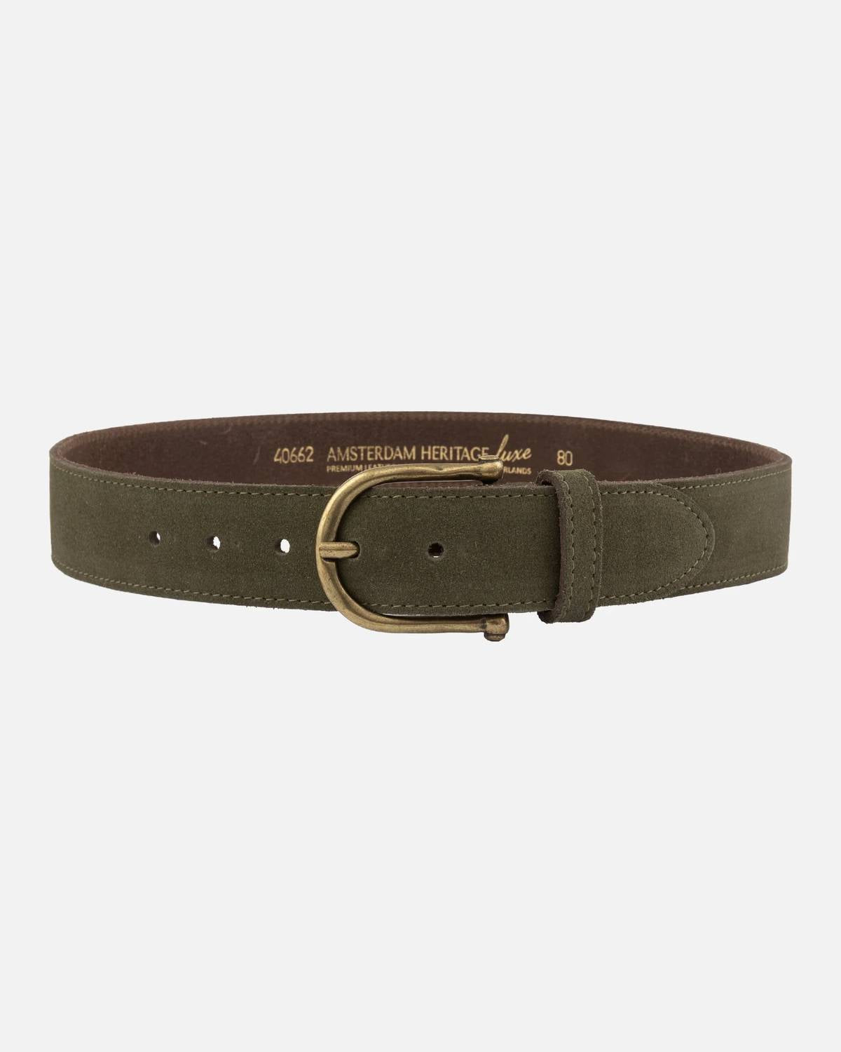 Amsterdam Heritage - Women's Roan Vintage Suede Leather Belt
