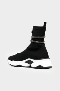 Rene Caovilla - Women's Cleo Crystal Wrap Sock Sneakers