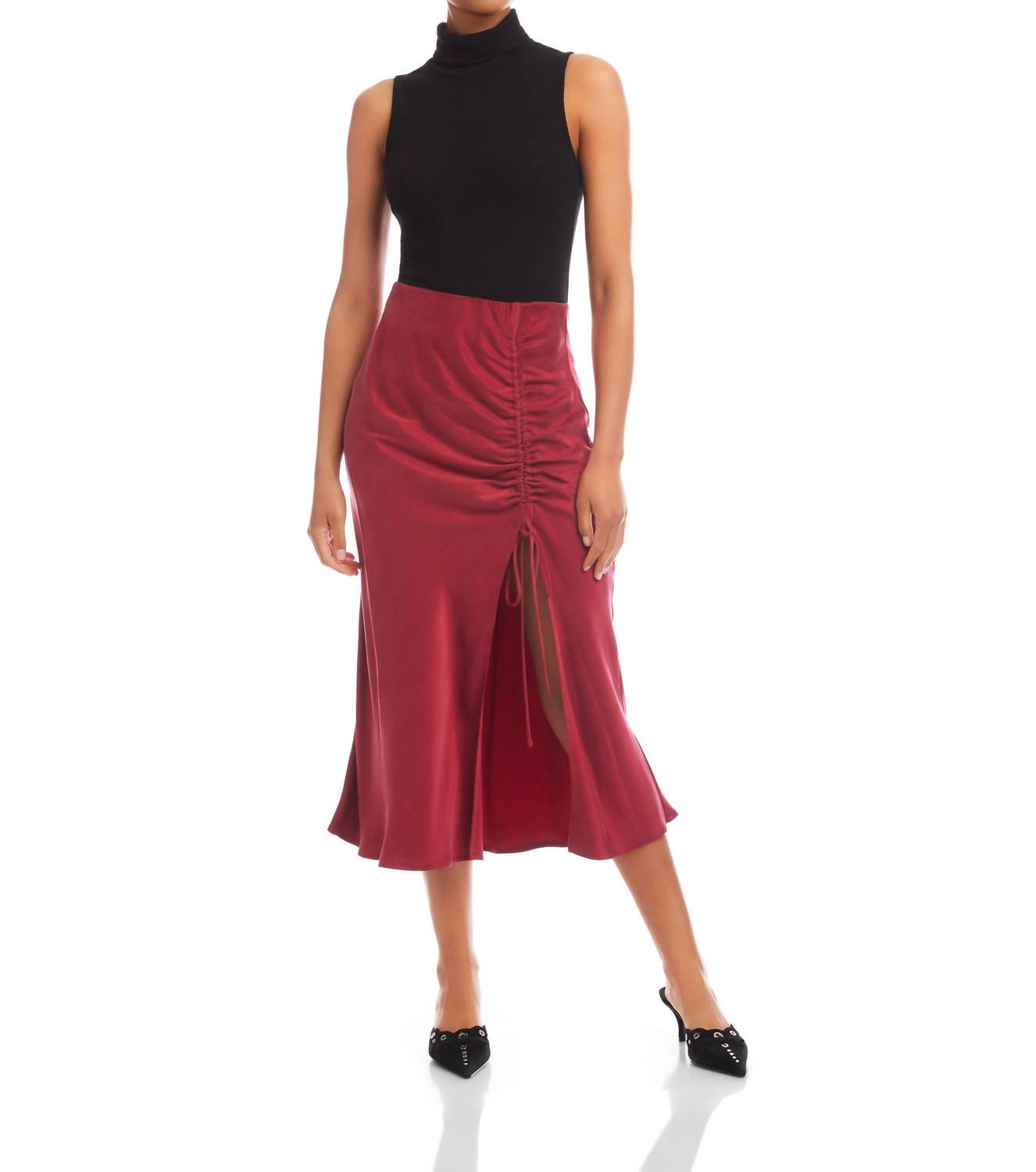 Fifteen Twenty - Fiona Shirred Midi Skirt