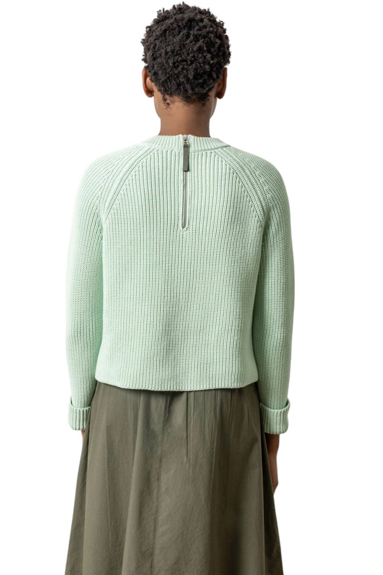 Lilla P - Zip Back Raglan Sweater