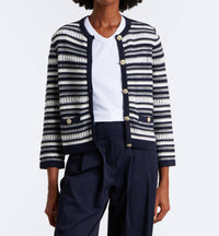 Veronica Beard - Bellingham Striped Cardigan
