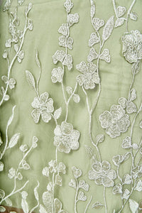 Endless Rose - Strapless Floral Embroidered Top