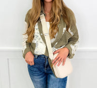 Davi & Dani - Unpredictable Times Knit Long Sleeve Button Up Top