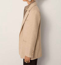 Maison Hotel Anna Blazer in beige - women's jacket - alternate view