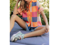 Davi & Dani - Button Front Sweater Top