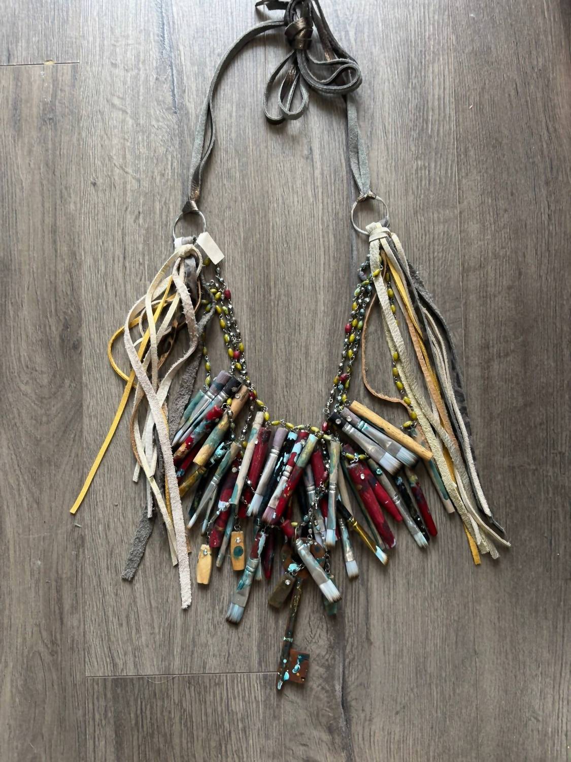 A Rare Bird - Women's Painter's Palette Layered Necklace