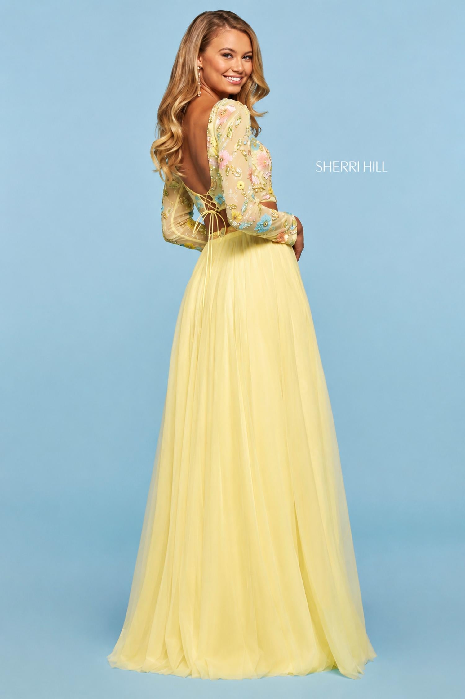 Sherri Hill - Multi Beaded Two Piece Gown