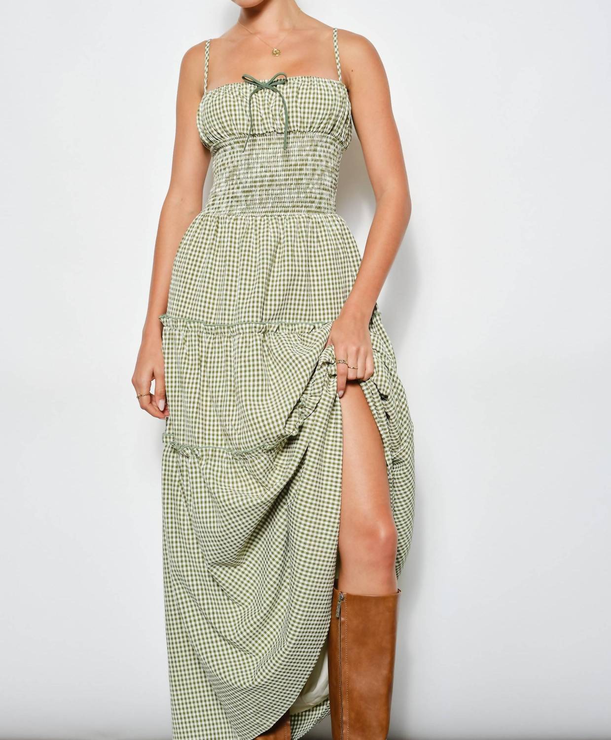 Pretty Garbage - Women's Wild West Gingham Dress