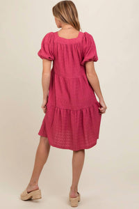 Polagram Maribelle Dress in pink - women's dress - detail view