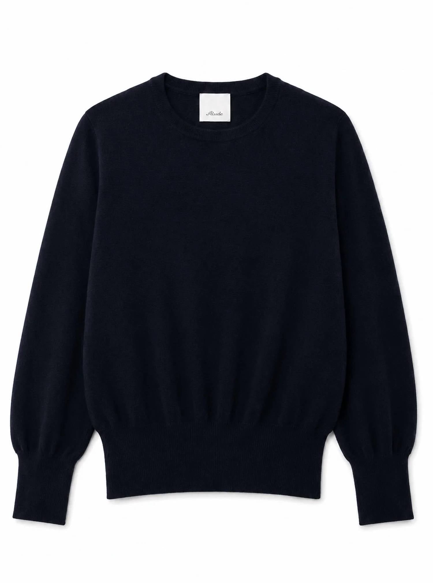 Allude - Long Sleeve Crew Neck Sweater