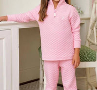 The Beaufort Bonnet Company - Quilted Canter Collar Half Zip Sweater