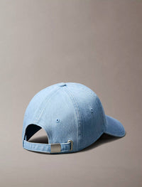 Calvin Klein - Unisex Denim Embroidered Monogram Logo Cap