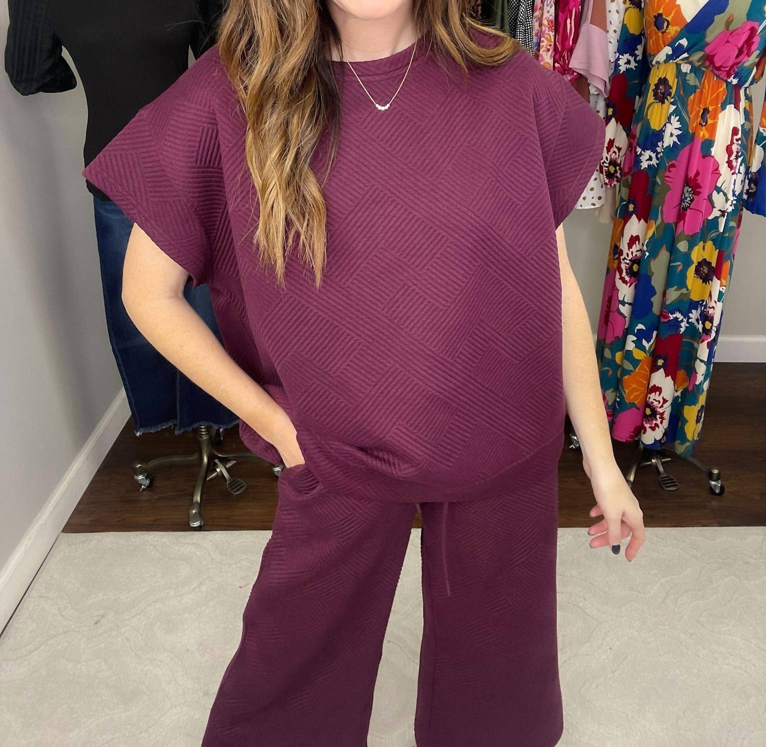 See And Be Seen - Call My Jet Textured Top
