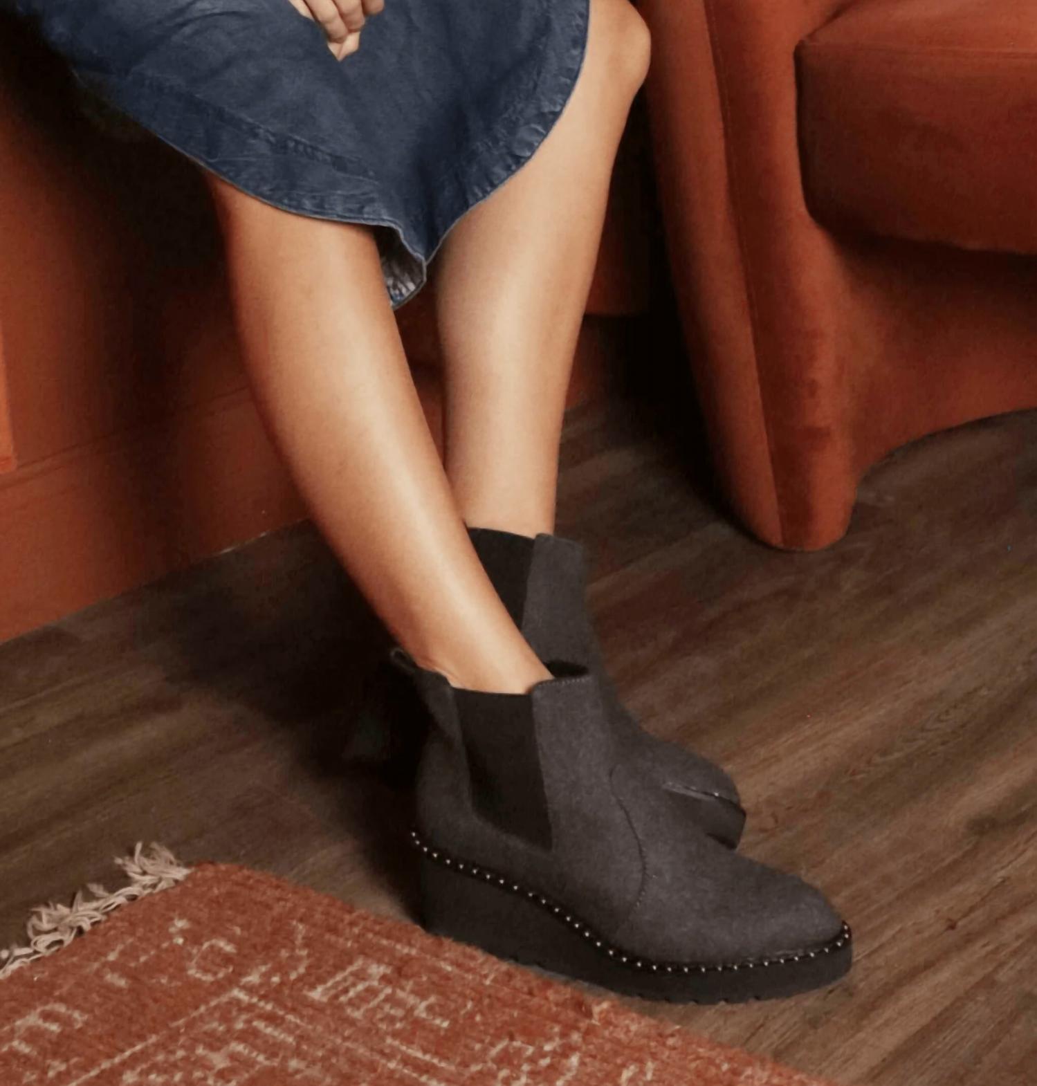 CECELIA NEW YORK Women's Gemma Boots in gray - women's shoe - alternate view