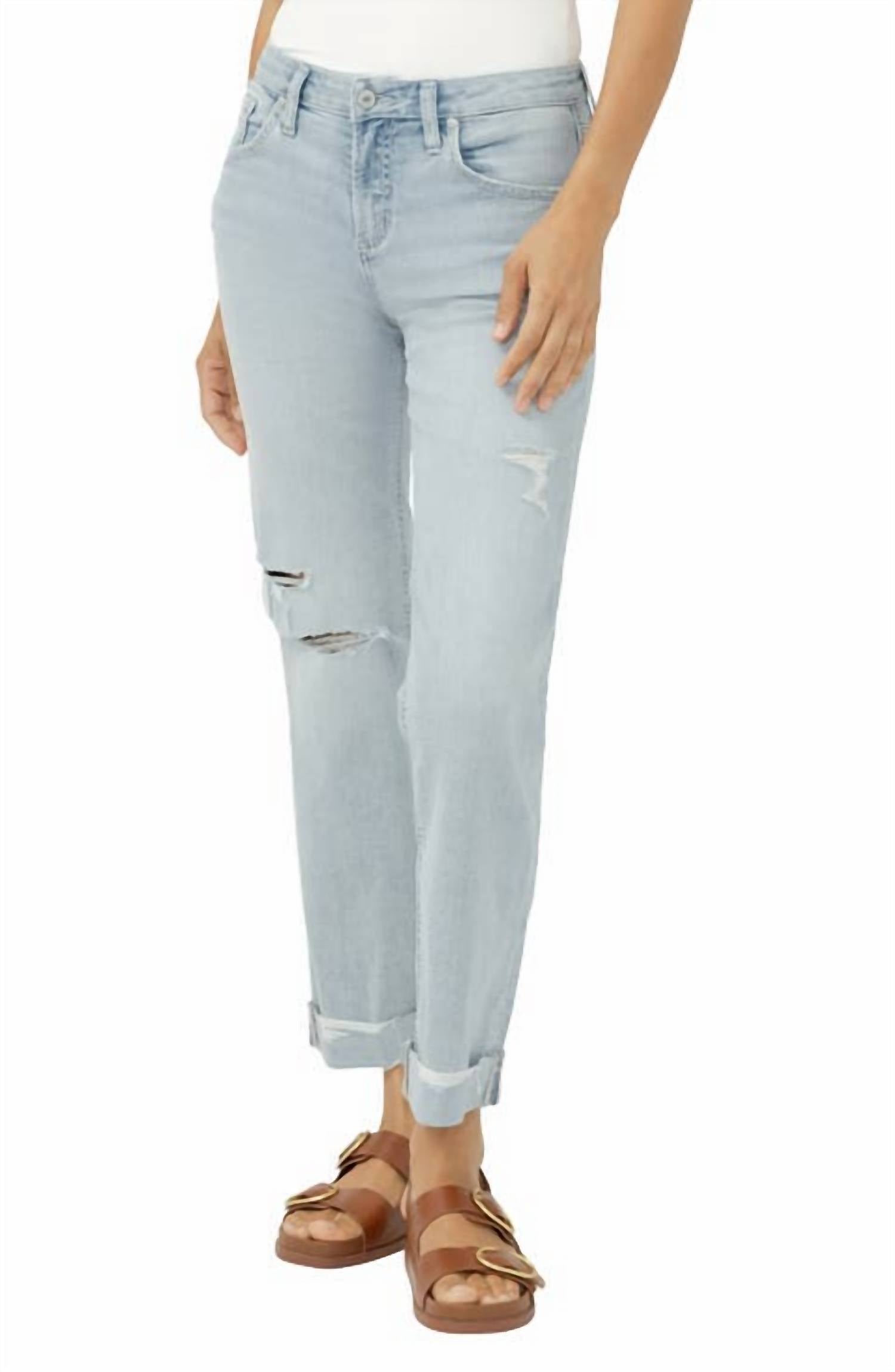 Silver Jeans Co - Chelsea Boyfriend Distressed Jean