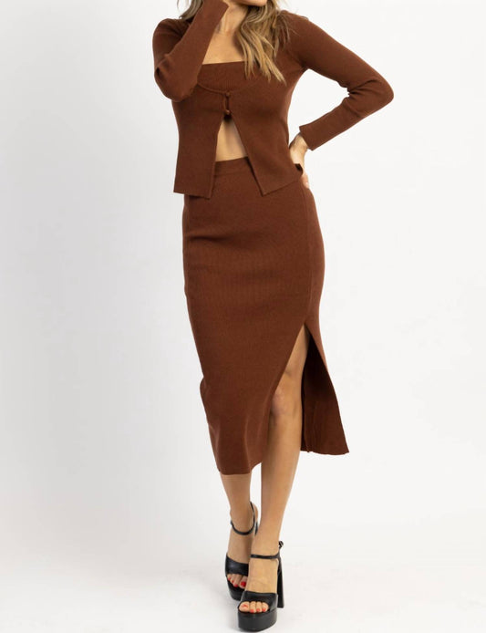 EVIE CARDI MIDI 3 PIECE SET