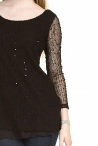 Papillon - Open Weave Tunic With Lace