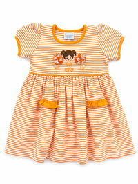 Squiggles - Girls' Striped Cheerleader Popover Dress