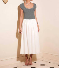 Fifteen Twenty - Contrast Hem Sylvie Maxi Dress