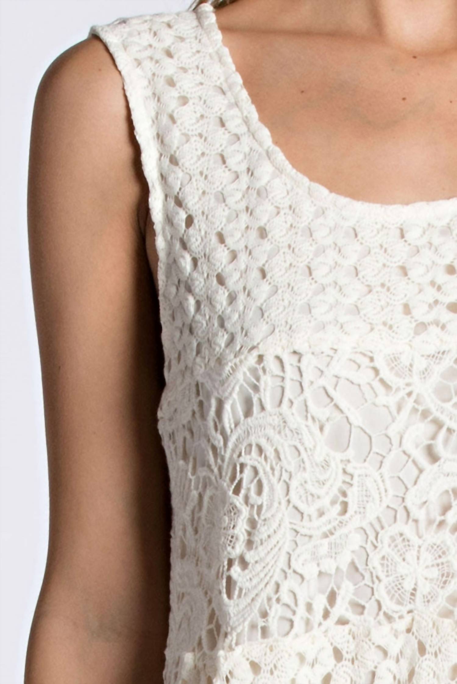 Kori - Lace Detailed Shift Mini Dress
