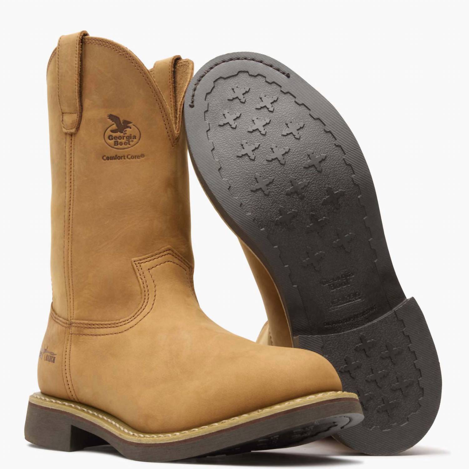 Georgia Boot - Men's Wellington Pull-on Work Boots