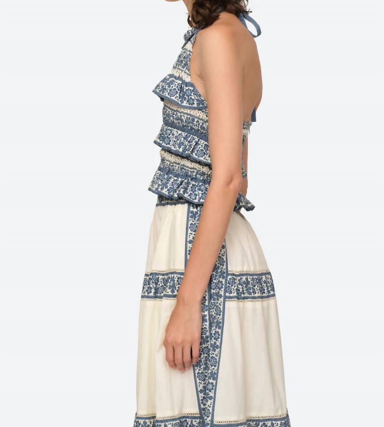 Sea - Arlo Print Halter Neck Top