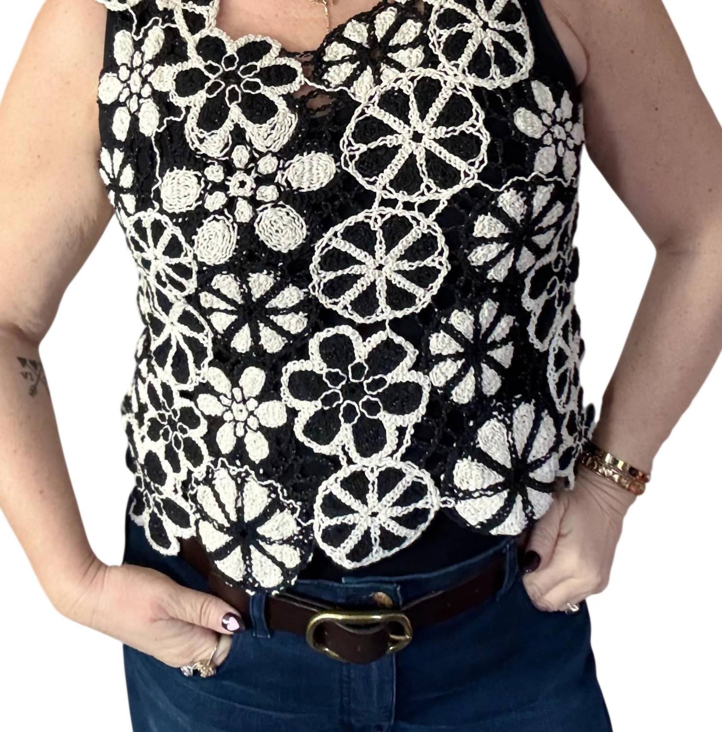 Pol - Patio Afternoon Crochet Top