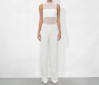 Alice + Olivia - Alexander High-rise Slim Straight Trouser