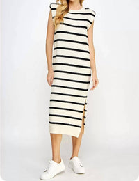 Strut & Bolt - Shoulder Pad Shift Midi Dress
