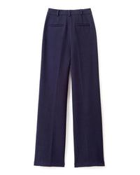 Cartolina Nantucket Women's Beverely Trousers in dark navy - women's pants - detail view