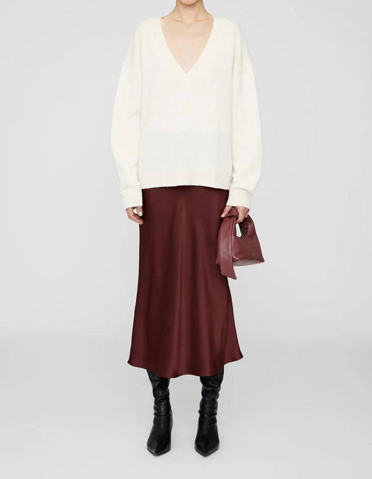 Anine Bing - Bar Silk Midi Skirt